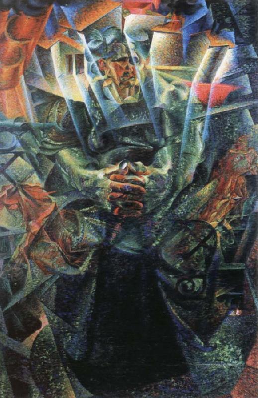 Umberto Boccioni materia china oil painting image